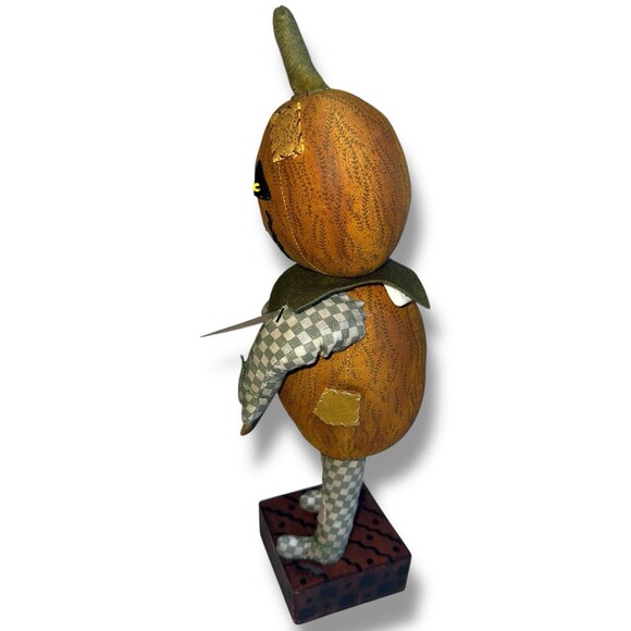 Vintage Primitive Pumpkin Jack o Lantern Doll Lang Jack in the Box 2005 - Picture 9 of 16